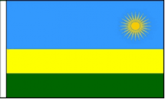 Rwanda Table Flags